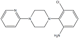 3-chloro-2-[4-(pyridin-2-yl)piperazin-1-yl]aniline 化学構造式