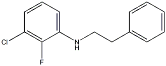 3-chloro-2-fluoro-N-(2-phenylethyl)aniline 化学構造式