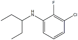 3-chloro-2-fluoro-N-(pentan-3-yl)aniline Struktur