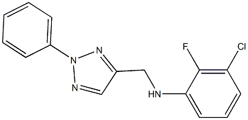 3-chloro-2-fluoro-N-[(2-phenyl-2H-1,2,3-triazol-4-yl)methyl]aniline