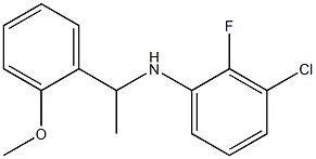 3-chloro-2-fluoro-N-[1-(2-methoxyphenyl)ethyl]aniline Struktur