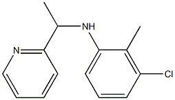 3-chloro-2-methyl-N-[1-(pyridin-2-yl)ethyl]aniline 结构式
