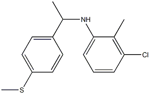 3-chloro-2-methyl-N-{1-[4-(methylsulfanyl)phenyl]ethyl}aniline