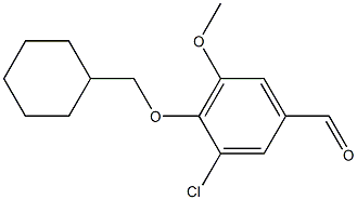 3-chloro-4-(cyclohexylmethoxy)-5-methoxybenzaldehyde Structure
