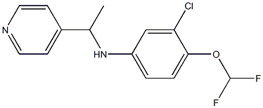 3-chloro-4-(difluoromethoxy)-N-[1-(pyridin-4-yl)ethyl]aniline