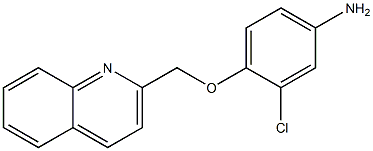 3-chloro-4-(quinolin-2-ylmethoxy)aniline 化学構造式