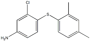 3-chloro-4-[(2,4-dimethylphenyl)sulfanyl]aniline,,结构式