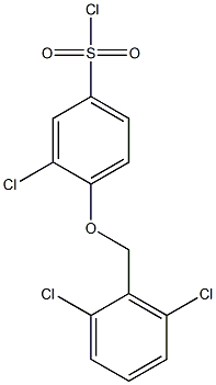  3-chloro-4-[(2,6-dichlorophenyl)methoxy]benzene-1-sulfonyl chloride