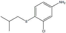 3-chloro-4-[(2-methylpropyl)sulfanyl]aniline Structure