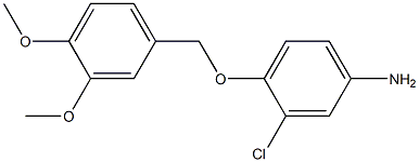 3-chloro-4-[(3,4-dimethoxybenzyl)oxy]aniline Structure