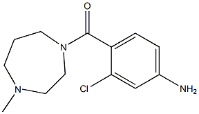 3-chloro-4-[(4-methyl-1,4-diazepan-1-yl)carbonyl]aniline Struktur