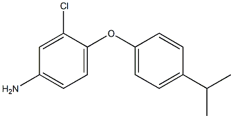 3-chloro-4-[4-(propan-2-yl)phenoxy]aniline Structure