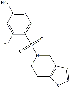 3-chloro-4-{4H,5H,6H,7H-thieno[3,2-c]pyridine-5-sulfonyl}aniline