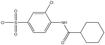 3-chloro-4-cyclohexaneamidobenzene-1-sulfonyl chloride,,结构式