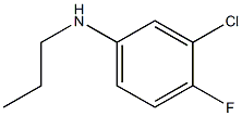 3-chloro-4-fluoro-N-propylaniline,,结构式