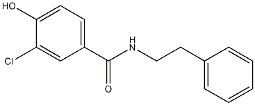 3-chloro-4-hydroxy-N-(2-phenylethyl)benzamide Structure