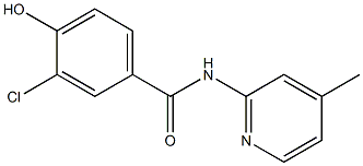 3-chloro-4-hydroxy-N-(4-methylpyridin-2-yl)benzamide Structure