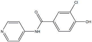 3-chloro-4-hydroxy-N-(pyridin-4-yl)benzamide,,结构式
