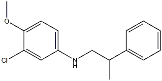 3-chloro-4-methoxy-N-(2-phenylpropyl)aniline,,结构式