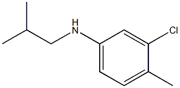 3-chloro-4-methyl-N-(2-methylpropyl)aniline Structure