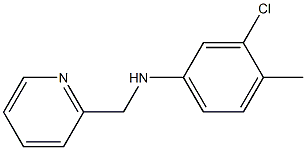 3-chloro-4-methyl-N-(pyridin-2-ylmethyl)aniline Structure