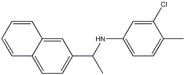 3-chloro-4-methyl-N-[1-(naphthalen-2-yl)ethyl]aniline Structure