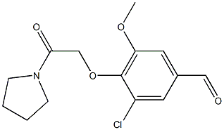 3-chloro-5-methoxy-4-[2-oxo-2-(pyrrolidin-1-yl)ethoxy]benzaldehyde