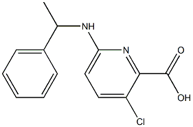 3-chloro-6-[(1-phenylethyl)amino]pyridine-2-carboxylic acid