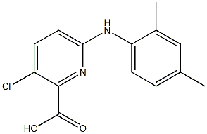 3-chloro-6-[(2,4-dimethylphenyl)amino]pyridine-2-carboxylic acid Structure