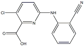  3-chloro-6-[(2-cyanophenyl)amino]pyridine-2-carboxylic acid