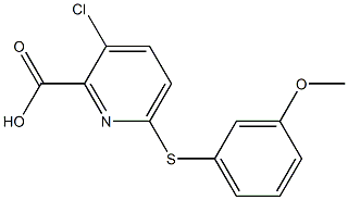 3-chloro-6-[(3-methoxyphenyl)sulfanyl]pyridine-2-carboxylic acid