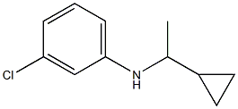 3-chloro-N-(1-cyclopropylethyl)aniline Structure