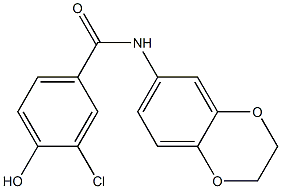 3-chloro-N-(2,3-dihydro-1,4-benzodioxin-6-yl)-4-hydroxybenzamide