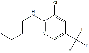 3-chloro-N-(3-methylbutyl)-5-(trifluoromethyl)pyridin-2-amine,,结构式