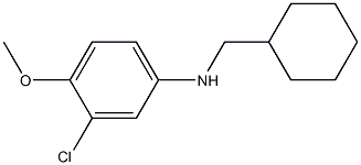 3-chloro-N-(cyclohexylmethyl)-4-methoxyaniline Structure