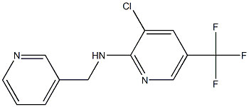 3-chloro-N-(pyridin-3-ylmethyl)-5-(trifluoromethyl)pyridin-2-amine 结构式