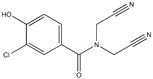 3-chloro-N,N-bis(cyanomethyl)-4-hydroxybenzamide Structure