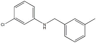 3-chloro-N-[(3-methylphenyl)methyl]aniline Structure