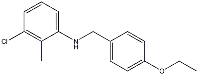 3-chloro-N-[(4-ethoxyphenyl)methyl]-2-methylaniline Struktur