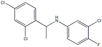 3-chloro-N-[1-(2,4-dichlorophenyl)ethyl]-4-fluoroaniline|