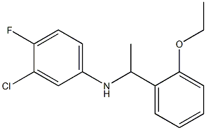  3-chloro-N-[1-(2-ethoxyphenyl)ethyl]-4-fluoroaniline