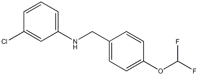 3-chloro-N-{[4-(difluoromethoxy)phenyl]methyl}aniline