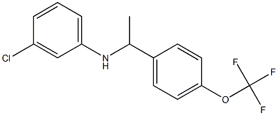 3-chloro-N-{1-[4-(trifluoromethoxy)phenyl]ethyl}aniline Structure