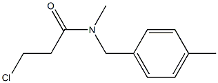 3-chloro-N-methyl-N-[(4-methylphenyl)methyl]propanamide Structure