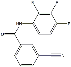 3-cyano-N-(2,3,4-trifluorophenyl)benzamide Structure