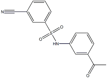 3-cyano-N-(3-acetylphenyl)benzene-1-sulfonamide