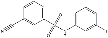 3-cyano-N-(3-iodophenyl)benzene-1-sulfonamide|