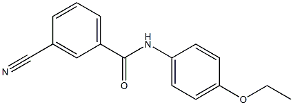 3-cyano-N-(4-ethoxyphenyl)benzamide Structure