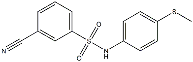 3-cyano-N-[4-(methylsulfanyl)phenyl]benzene-1-sulfonamide