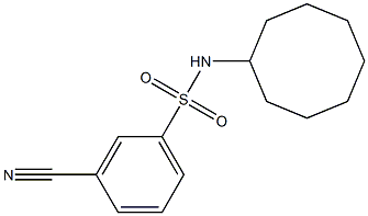 3-cyano-N-cyclooctylbenzene-1-sulfonamide Structure